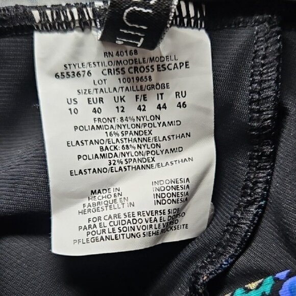 Miraclesuit New Amarna Criss Cross Escape One Piece Swimsuit Size 10 Underwire - Picture 7 of 7